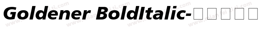 Goldener BoldItalic字体转换